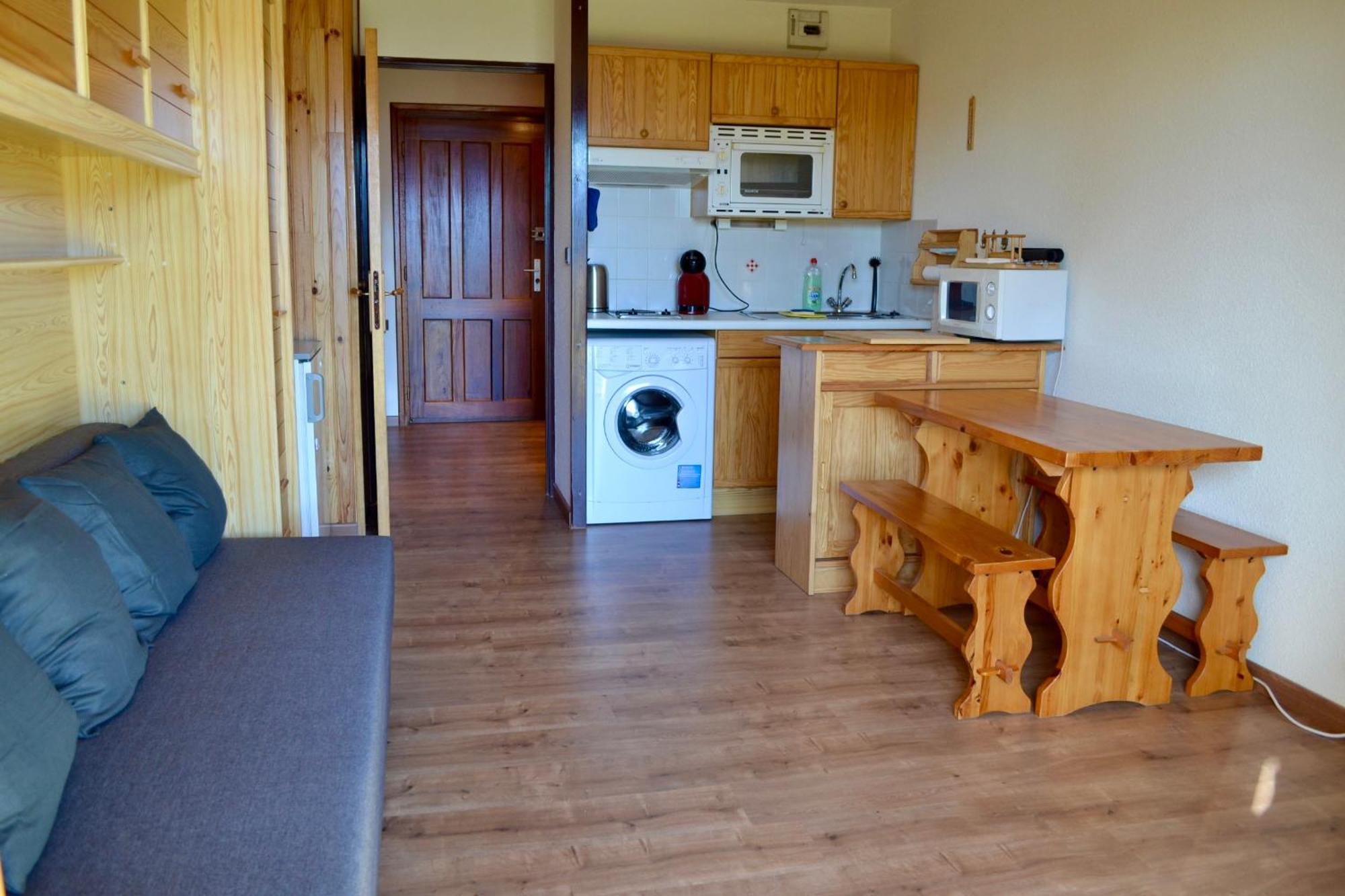Studio Cabine Chaleureux A Pyrenees 2000 - Wifi Et Parking Prive Bolquere Bagian luar foto