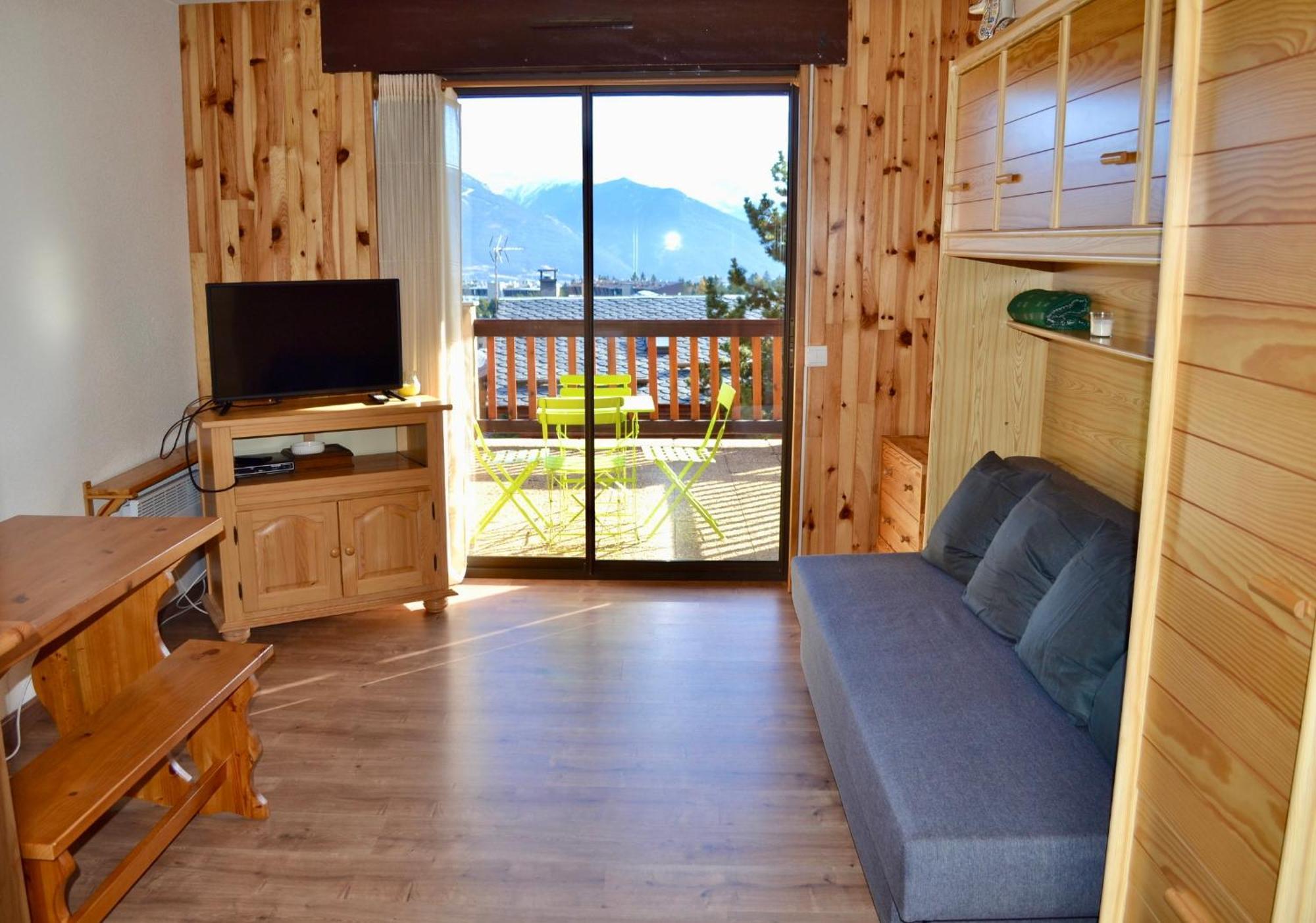 Studio Cabine Chaleureux A Pyrenees 2000 - Wifi Et Parking Prive Bolquere Bagian luar foto